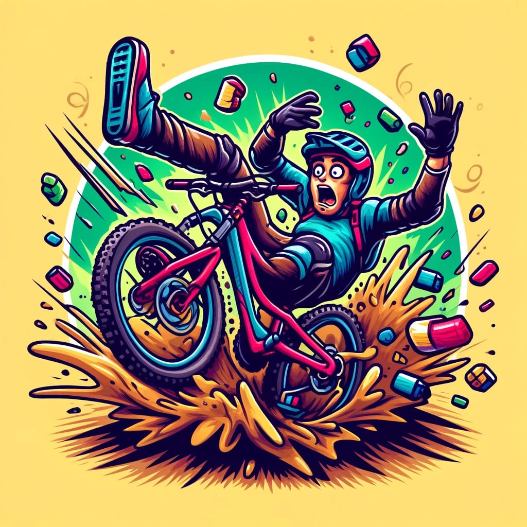 Crashing MTB